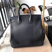 Forubags Hermes Birkin HAC 40 Etoupe Togo Leather Handstitched Gold Buckle Black – 40x50x27 cm - 4