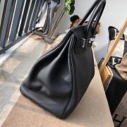 Forubags Hermes Birkin HAC 40 Etoupe Togo Leather Handstitched Silver Buckle Black – 40x50x27 cm - 6