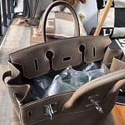 Forubags Hermes Birkin HAC 40 Etoupe Togo Leather Handstitched Silver Buckle Elephant Grey – 40x50x27 cm - 5