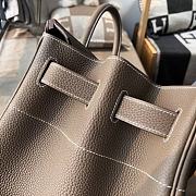 Forubags Hermes Birkin HAC 40 Etoupe Togo Leather Handstitched Silver Buckle Elephant Grey – 40x50x27 cm - 2