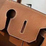 Forubags Hermes Birkin HAC 40 Etoupe Togo Leather Handstitched Silver Buckle Natural Yellow – 40x50x27 cm - 6