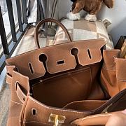 Forubags Hermes Birkin HAC 40 Etoupe Togo Leather Handstitched Gold Buckle Earthy – 40x50x27 cm - 5