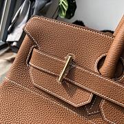 Forubags Hermes Birkin HAC 40 Etoupe Togo Leather Handstitched Gold Buckle Earthy – 40x50x27 cm - 2
