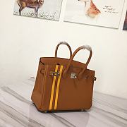 Forubags Hermes Birkin Yellow Lines Limited Edition Natural Yellow – 25cm - 3