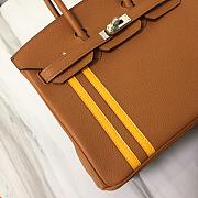 Forubags Hermes Birkin Yellow Lines Limited Edition Natural Yellow – 25cm - 2