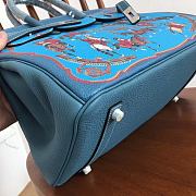 Forubags Hermes Birkin Platinum Togo High Street Graffiti Painting – 35x28x19 cm - 4