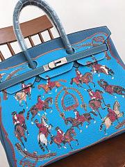 Forubags Hermes Birkin Platinum Togo High Street Graffiti Painting – 35x28x19 cm - 3
