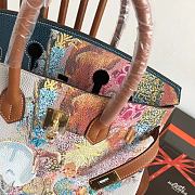 Forubags Hermes Birkin Platinum Togo High Street Graffiti Painting Brown – 35x28x19 cm - 6