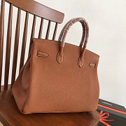Forubags Hermes Birkin Platinum Togo High Street Graffiti Painting Brown – 35x28x19 cm - 4