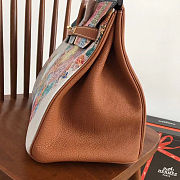 Forubags Hermes Birkin Platinum Togo High Street Graffiti Painting Brown – 35x28x19 cm - 2