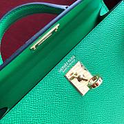 Forubags Hermes Kelly Mini II Epsom Handmade Gold Buckle Bamboo Green - 19cm - 4