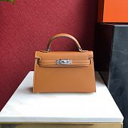 Forubags Hermes Kelly Mini II Epsom Handmade Silver Buckle – 19 cm - 1
