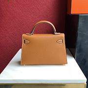 Forubags Hermes Kelly Mini II Epsom Handmade Silver Buckle – 19 cm - 5