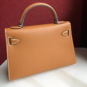 Forubags Hermes Kelly Mini II Epsom Handmade Silver Buckle – 19 cm - 3
