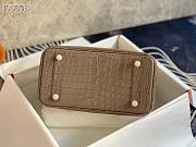Forubags Hermes Birkin Crocodile Pattern Grey – 30x22x16 cm - 5
