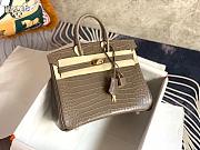 Forubags Hermes Birkin Crocodile Pattern Grey – 30x22x16 cm - 2