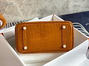 Forubags Hermes Birkin Crocodile Pattern Gold Brown – 30x22x16 cm - 5