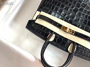 Forubags Hermes Birkin Crocodile Pattern Black – 30x22x16 cm - 6