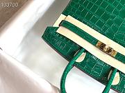Forubags Hermes Birkin Crocodile Pattern Green – 30x22x16 cm - 4