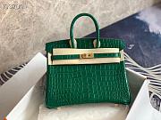 Forubags Hermes Birkin Crocodile Pattern Green – 30x22x16 cm - 5