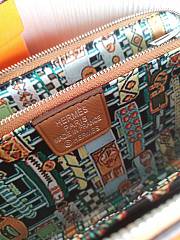 Forubags Hermes Silk Compartment Zippered Epsom Leather Wallet Natural Yellow – 20x11 cm - 6