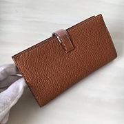 Forubags Hermes Bearn Two-Fold Togo Leather Wallet Natural Yellow – 17.5x9x0.5 cm - 6