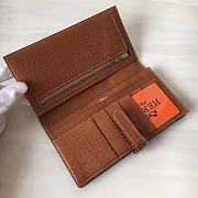 Forubags Hermes Bearn Two-Fold Togo Leather Wallet Natural Yellow – 17.5x9x0.5 cm - 5