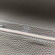Forubags Hermes Dogon Passport Holder Laser Hardware Buckle 8W Wallet Grey –15x11 cm - 3