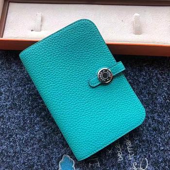 Forubags Hermes Dogon Passport Holder Laser Hardware Buckle 8W Wallet Verona Green –15x11 cm