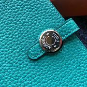 Forubags Hermes Dogon Passport Holder Laser Hardware Buckle 8W Wallet Verona Green –15x11 cm - 3