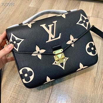 Forubags LV Pochette Métis Bicolor Monogram Empreinte Black - M45596 - 25x19x7 cm