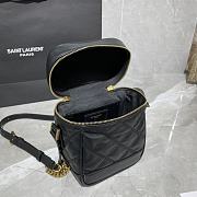 Forubags YSL 80'S Vanity Bag In Carré-Quilted Grain De Poudre Embossed Leather Black – 649779 - 14.5x16.5x9 cm - 4