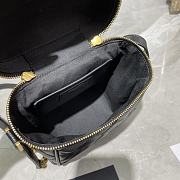 Forubags YSL 80'S Vanity Bag In Carré-Quilted Grain De Poudre Embossed Leather Black – 649779 - 14.5x16.5x9 cm - 2