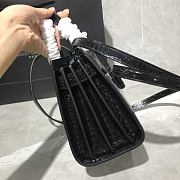 Forubags Ysl Classic Sac De Jour Nano In Embossed Crocodile Shiny Leather Black – 392035 - 22x18x10.5 cm - 3