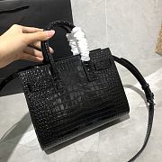 Forubags Ysl Classic Sac De Jour Nano In Embossed Crocodile Shiny Leather Black – 392035 - 22x18x10.5 cm - 4
