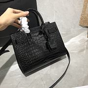 Forubags Ysl Classic Sac De Jour Nano In Embossed Crocodile Shiny Leather Black – 392035 - 22x18x10.5 cm - 2