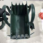 Forubags YSL Classic Sac De Jour Nano In Embossed Crocodile Shiny Leather With Padlock Dark Green – 392035 – 22x18x11 cm - 6