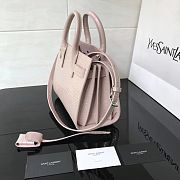 Forubags YSL Classic Sac De Jour Nano In Embossed Crocodile Shiny Leather With Padlock Pink – 392035 – 22x18x11 cm - 5