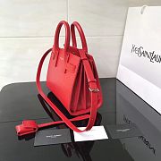 Forubags YSL Classic Sac De Jour Nano In Embossed Crocodile Shiny Leather With Padlock Red– 392035 – 22x18x11 cm - 6