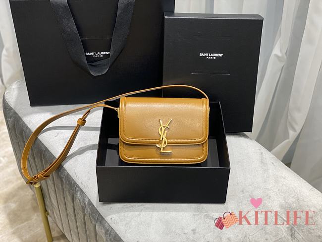Forubags YSL Solferino Satchel In Box Saint Laurent Leather Yellow – 634305 – 19x13x5 cm - 1