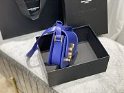 Forubags YSL Solferino Satchel In Box Saint Laurent Leather Electric blue – 634305 – 19x13x5 cm - 2