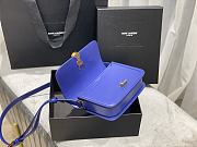 Forubags YSL Solferino Satchel In Box Saint Laurent Leather Electric blue – 634305 – 19x13x5 cm - 3