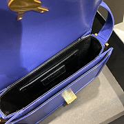 Forubags YSL Solferino Satchel In Box Saint Laurent Leather Electric blue – 634305 – 19x13x5 cm - 5