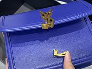 Forubags YSL Solferino Satchel In Box Saint Laurent Leather Electric blue – 634305 – 19x13x5 cm - 6