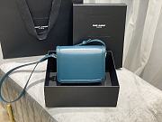 Forubags YSL Solferino Satchel In Box Saint Laurent Leather Turquoise green – 634305 – 19x13x5 cm - 2