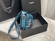 Forubags YSL Solferino Satchel In Box Saint Laurent Leather Turquoise green – 634305 – 19x13x5 cm - 3