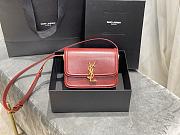 Forubags YSL Solferino Satchel In Box Saint Laurent Leather Maroon red – 634305 – 19x13x5 cm - 1