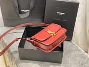 Forubags YSL Solferino Satchel In Box Saint Laurent Leather Maroon red – 634305 – 19x13x5 cm - 2