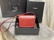 Forubags YSL Solferino Satchel In Box Saint Laurent Leather Maroon red – 634305 – 19x13x5 cm - 4