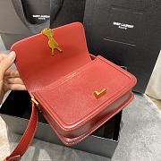 Forubags YSL Solferino Satchel In Box Saint Laurent Leather Maroon red – 634305 – 19x13x5 cm - 6
